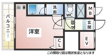神戸市中央区二宮町(JR東海道本線(近畿)三ノ宮)のマンション賃貸物件 間取画像