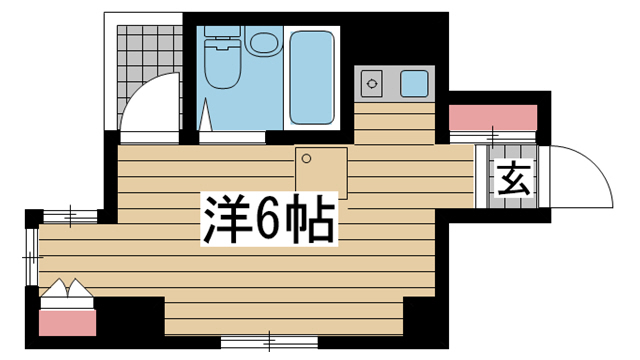 神戸市中央区相生町(JR東海道本線(近畿)神戸)のマンション賃貸物件 間取画像