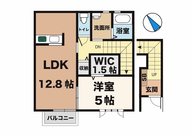 神戸市西区伊川谷町有瀬(神戸市営地下鉄線伊川谷)のアパート賃貸物件 間取画像
