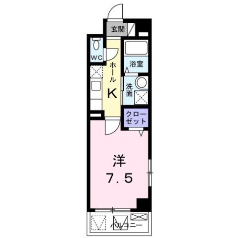 尼崎市東難波町(阪神本線尼崎)のマンション賃貸物件 間取画像