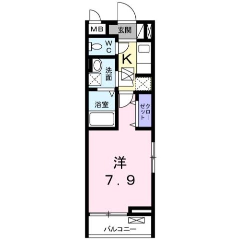 尼崎市長洲東通(JR東海道本線(近畿)尼崎)のアパート賃貸物件 間取画像