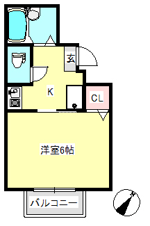 神戸市長田区大丸町(神戸市営地下鉄線上沢)のアパート賃貸物件 間取画像