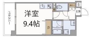 神戸市中央区加納町(JR東海道本線(近畿)三ノ宮)のマンション賃貸物件 間取画像