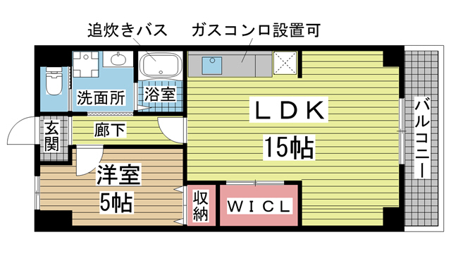 神戸市兵庫区御崎本町(神戸市営地下鉄海岸線和田岬)のマンション賃貸物件 間取画像