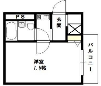 神戸市中央区生田町(JR東海道本線(近畿)三ノ宮)のマンション賃貸物件 間取画像
