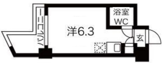 神戸市中央区御幸通(阪神本線神戸三宮)のマンション賃貸物件 間取画像