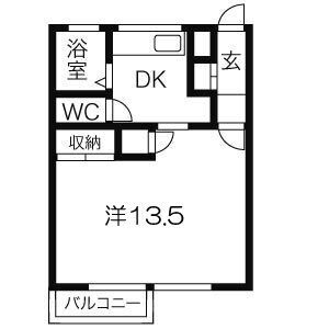神戸市中央区熊内町(神戸市営地下鉄線新神戸)のマンション賃貸物件 間取画像