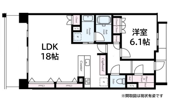 神戸市中央区脇浜町(阪神本線春日野道)のマンション賃貸物件 間取画像