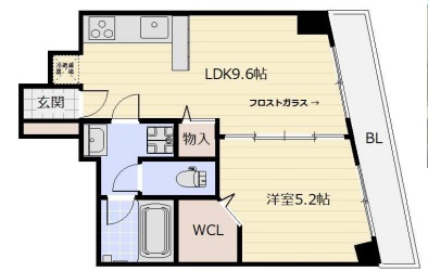 神戸市中央区北野町(JR東海道本線(近畿)三ノ宮)のマンション賃貸物件 間取画像
