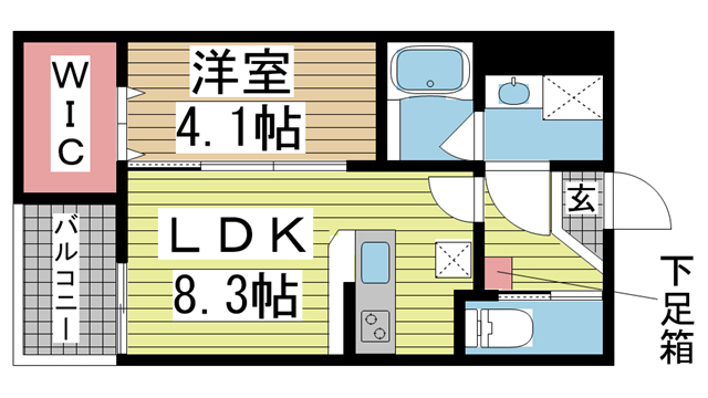 神戸市長田区浜添通(神戸市営地下鉄海岸線苅藻)のアパート賃貸物件 間取画像