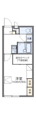 明石市大久保町大窪(JR山陽本線大久保)のアパート賃貸物件 間取画像