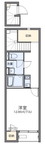 神戸市東灘区本山北町(阪急神戸線岡本)のアパート賃貸物件 間取画像