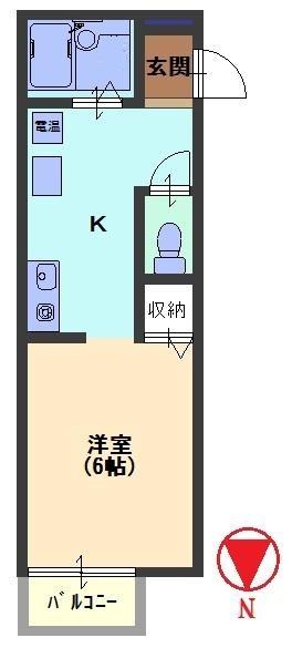 神戸市東灘区御影本町(阪神本線御影)のアパート賃貸物件 間取画像