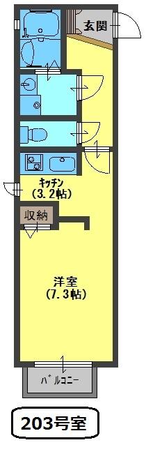 西宮市鳴尾町(阪神本線鳴尾・武庫川女子大前)のアパート賃貸物件 間取画像