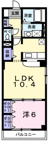 神戸市垂水区泉が丘(山陽電鉄線滝の茶屋)のアパート賃貸物件 間取画像