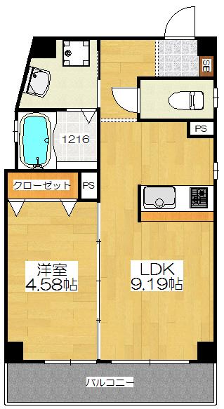 神戸市灘区城内通(JR東海道本線(近畿)灘)のマンション賃貸物件 間取画像