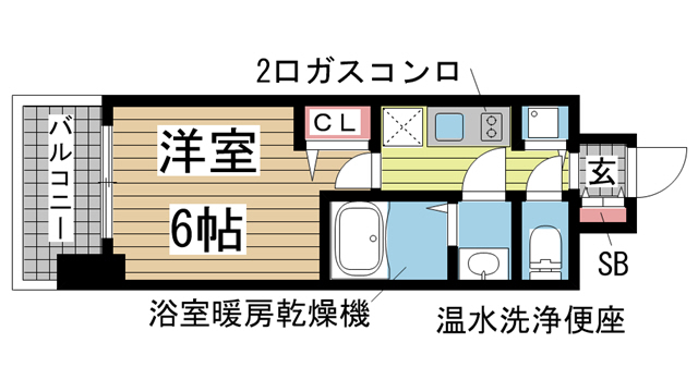 神戸市中央区元町通(JR東海道本線(近畿)神戸)のマンション賃貸物件 間取画像
