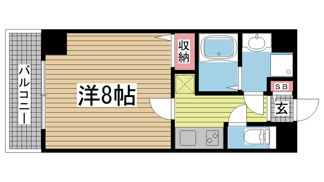神戸市灘区弓木町(JR東海道本線(近畿)六甲道)のマンション賃貸物件 間取画像