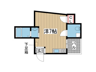 神戸市灘区水道筋(JR東海道本線(近畿)灘)のマンション賃貸物件 間取画像