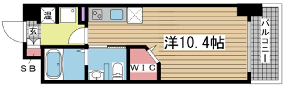 神戸市兵庫区福原町(JR東海道本線(近畿)神戸)のマンション賃貸物件 間取画像