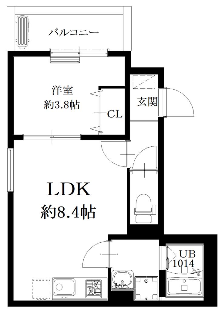 神戸市須磨区神撫町(山陽電鉄線板宿)のアパート賃貸物件 間取画像