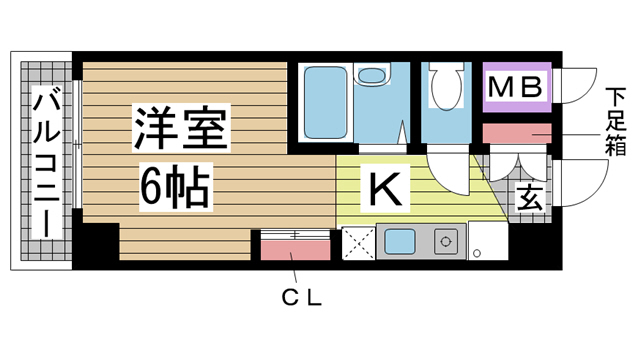 神戸市東灘区住吉宮町(JR東海道本線(近畿)住吉)のマンション賃貸物件 間取画像