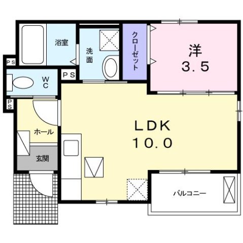 西宮市山口町中野(神戸電鉄有馬線有馬温泉)のアパート賃貸物件 間取画像