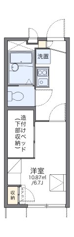 神戸市中央区野崎通(JR東海道本線(近畿)灘)のアパート賃貸物件 間取画像