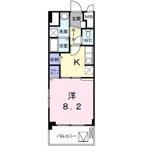 尼崎市道意町(阪神本線尼崎センタープール前)のマンション賃貸物件 間取画像