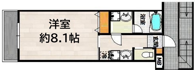 神戸市長田区片山町(神戸高速線高速長田)のマンション賃貸物件 間取画像
