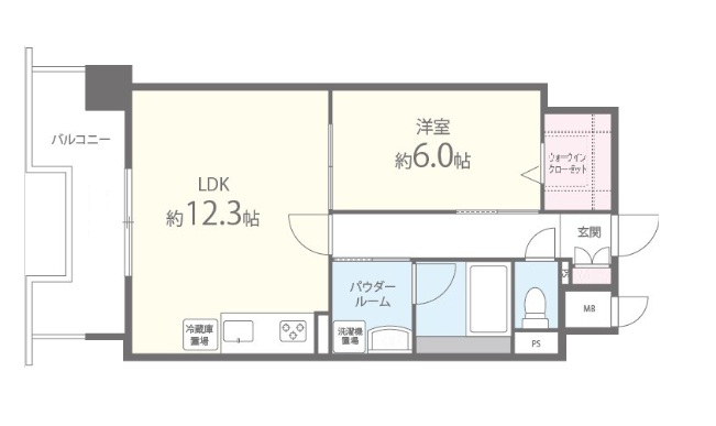 神戸市中央区磯辺通(JR東海道本線(近畿)三ノ宮)のマンション賃貸物件 間取画像