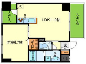 神戸市灘区灘北通(JR東海道本線(近畿)灘)のマンション賃貸物件 間取画像