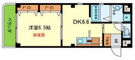 神戸市灘区烏帽子町(JR東海道本線(近畿)六甲道)のマンション賃貸物件 間取画像