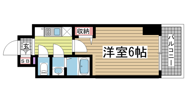 神戸市中央区海岸通(JR東海道本線(近畿)元町)のマンション賃貸物件 間取画像