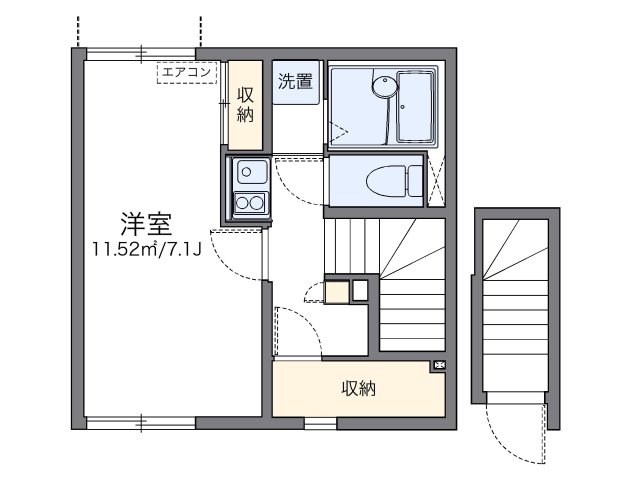 明石市天文町(JR山陽本線明石)のアパート賃貸物件 間取画像