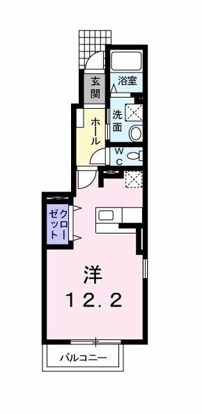 神戸市西区白水(JR山陽本線明石)のアパート賃貸物件 間取画像