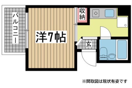 神戸市中央区下山手通(JR東海道本線(近畿)元町)のマンション賃貸物件 間取画像