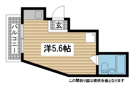 神戸市中央区琴ノ緒町(JR東海道本線(近畿)三ノ宮)のマンション賃貸物件 間取画像