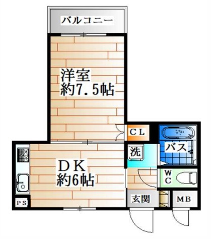 神戸市須磨区飛松町(神戸市営地下鉄線板宿)のマンション賃貸物件 間取画像