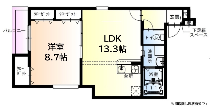 神戸市東灘区御影本町(阪神本線御影)のアパート賃貸物件 間取画像