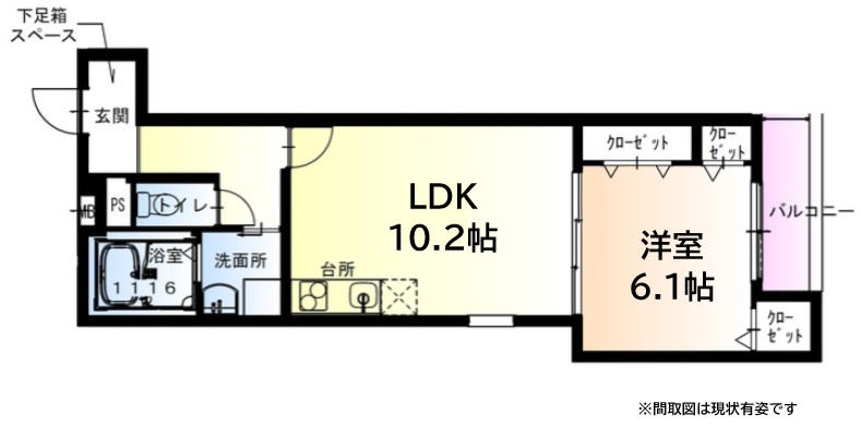 神戸市東灘区御影本町(阪神本線御影)のアパート賃貸物件 間取画像
