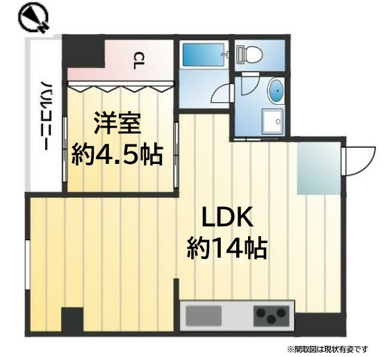 神戸市中央区古湊通(JR東海道本線(近畿)神戸)のマンション賃貸物件 間取画像