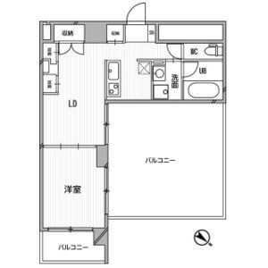 神戸市兵庫区塚本通(神戸高速線新開地)のマンション賃貸物件 間取画像