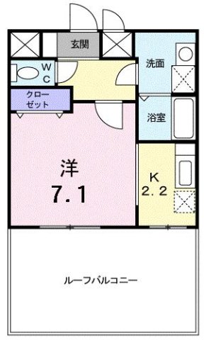 神戸市中央区日暮通(JR東海道本線(近畿)三ノ宮)のマンション賃貸物件 間取画像