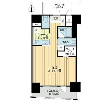 神戸市中央区加納町(JR東海道本線(近畿)三ノ宮)のマンション賃貸物件 間取画像