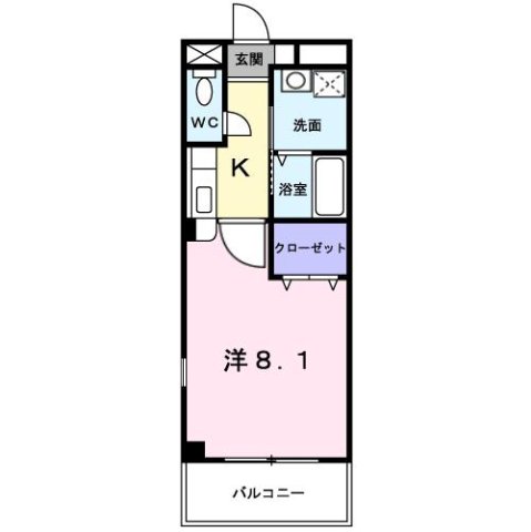 尼崎市武庫町(阪急神戸線武庫之荘)のマンション賃貸物件 間取画像