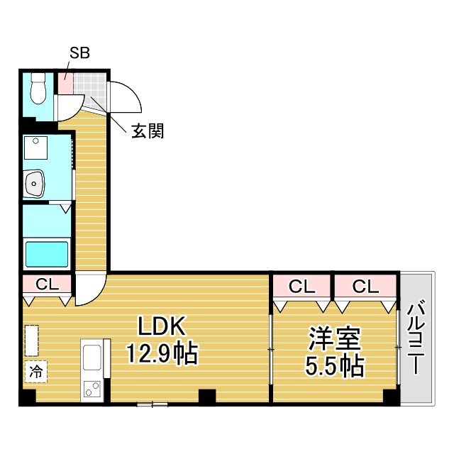 神戸市東灘区深江南町(阪神本線深江)のマンション賃貸物件 間取画像