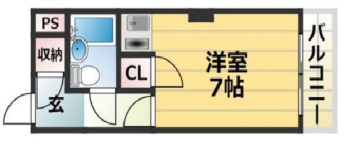 神戸市中央区日暮通(阪神本線春日野道)のマンション賃貸物件 間取画像