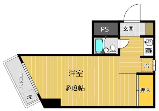 神戸市中央区下山手通(JR東海道本線(近畿)元町)のマンション賃貸物件 間取画像