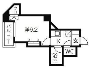 神戸市兵庫区塚本通(神戸市営地下鉄線湊川公園)のマンション賃貸物件 間取画像